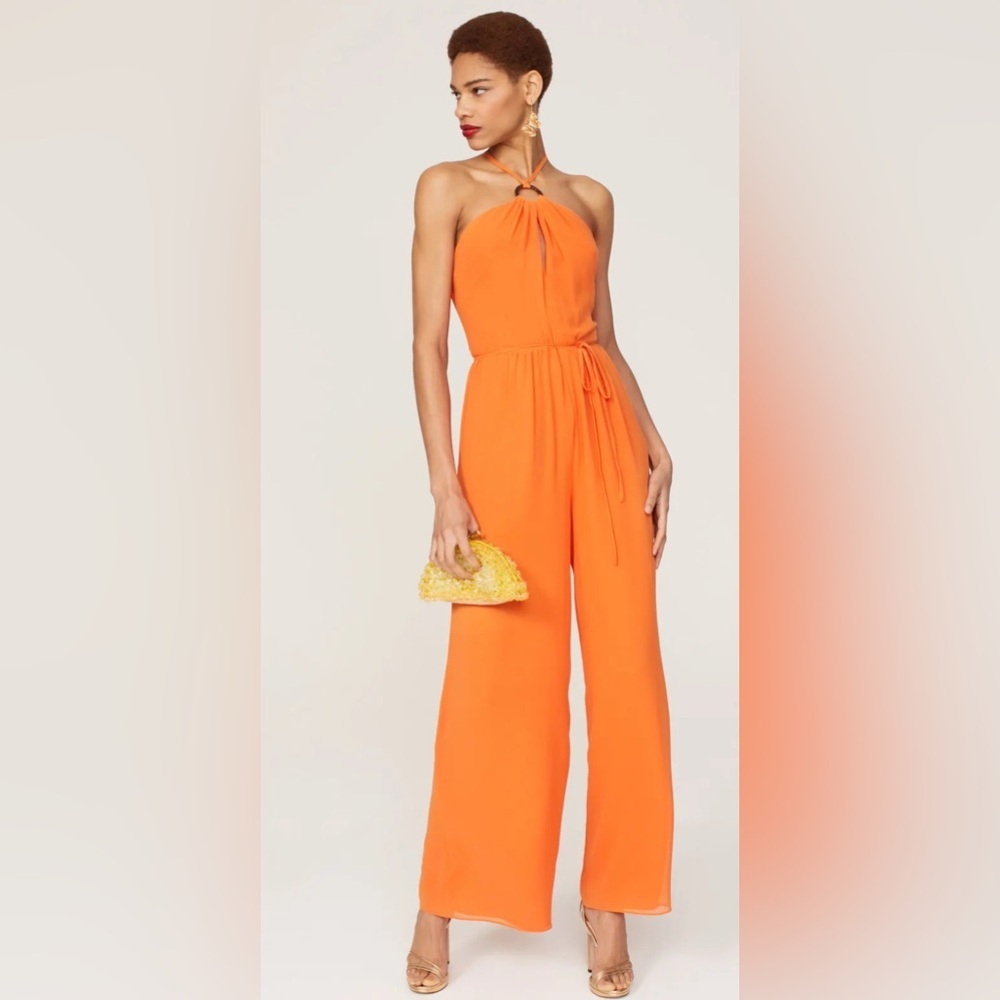 TOCCIN X Rent The Runway Orange Jumpsuit Size 0